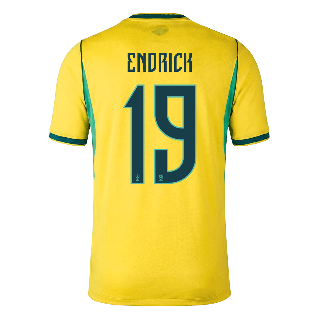 ENDRICK #19 Mens Brazil World Cup Home Jersey 2026 [PREMIUM]