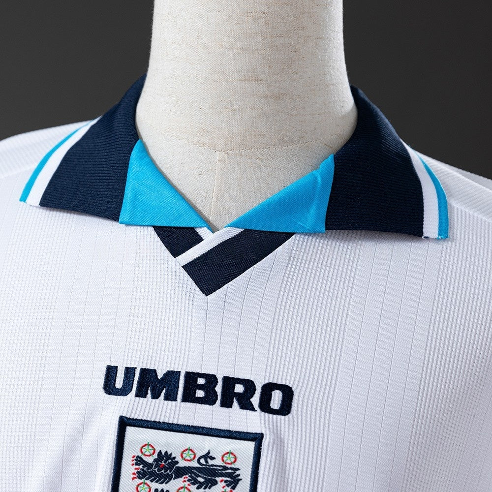 England Jersey 1996 Home Retro Kit Long Sleeves