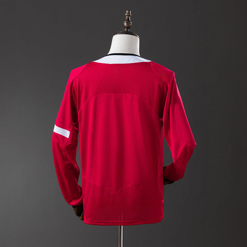 Manchester United Jersey 2004/06 Home Retro Kit Long Sleeves