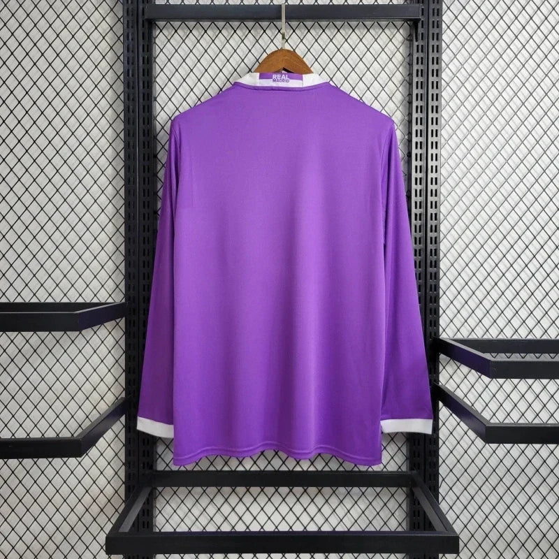 Retro Real Madrid Away Kit 16/17 Long Sleeves Football Jersey