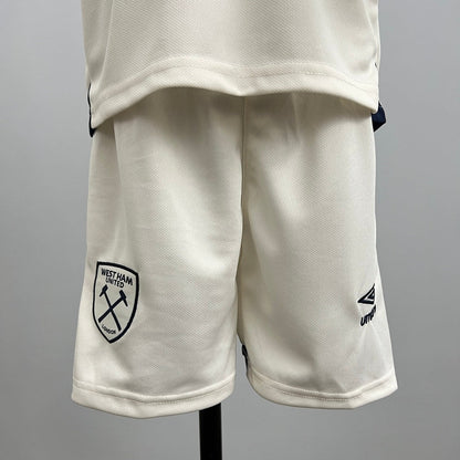 Kids West Ham United Jersey 25/26 Away Football Kit Soccer Jersey