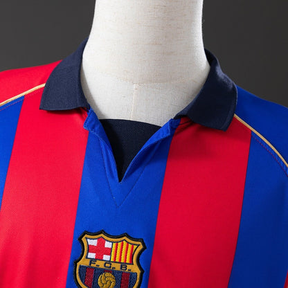 Barcelona Jersey 2001-02 Home Retro Football Kit