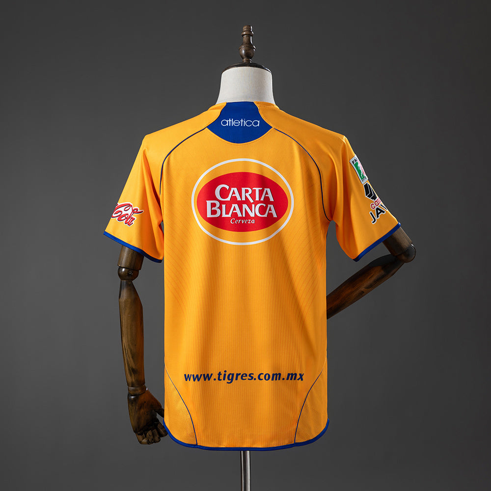 Club Tigres Home Jersey 2005-2006 Retro Football Kit Soccer Shirt