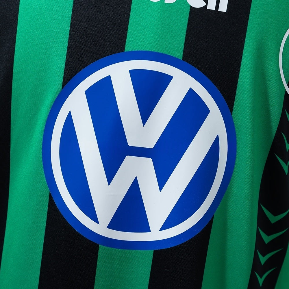 Wolfsburg Away Jersey 1995-1996 Retro Long Sleeves Football Kit Soccer Shirt