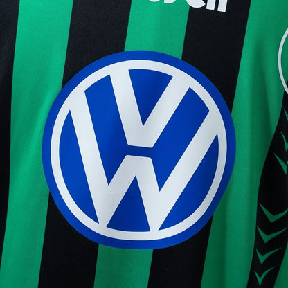 Wolfsburg Away Jersey 1995-1996 Retro Long Sleeves Football Kit Soccer Shirt