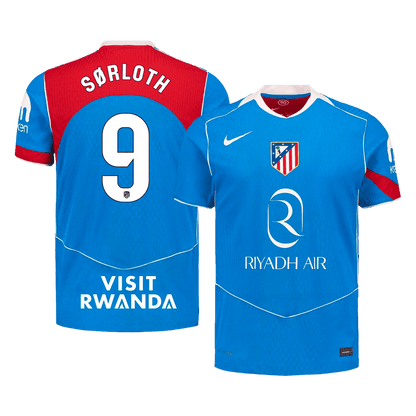 SØRLOTH #9 Mens Atletico Madrid Third Jersey 2025/26 - Player Version (Slim Fit)