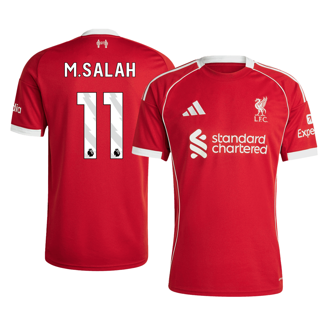 M.SALAH #11 Mens Liverpool Home Jersey 2025/26