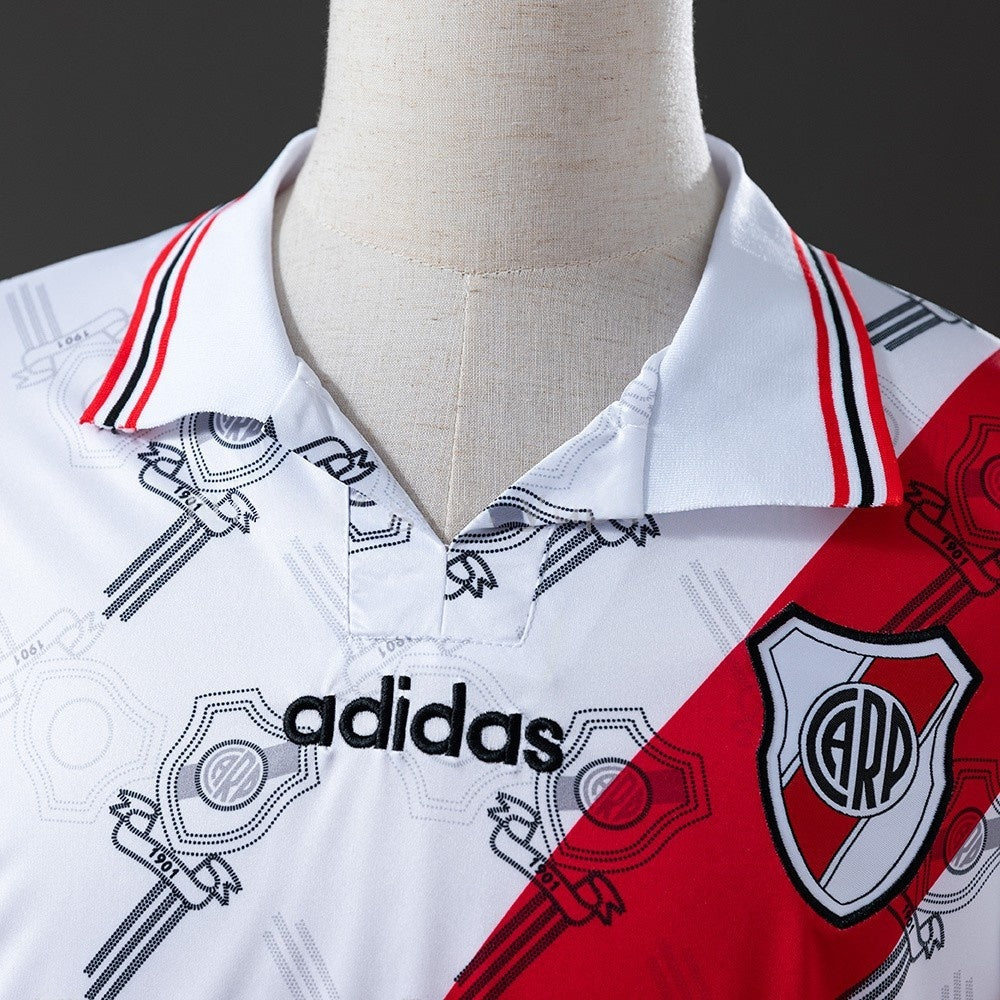 River Plate Jersey 1995-96 Home Retro Football Kit