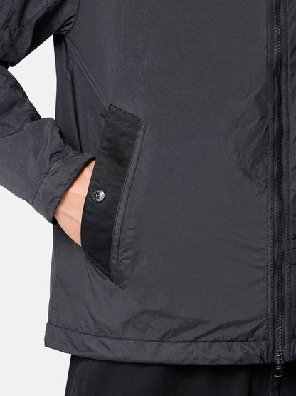 Stone Island Crinkle Reps NY Hooded Jacket in Black