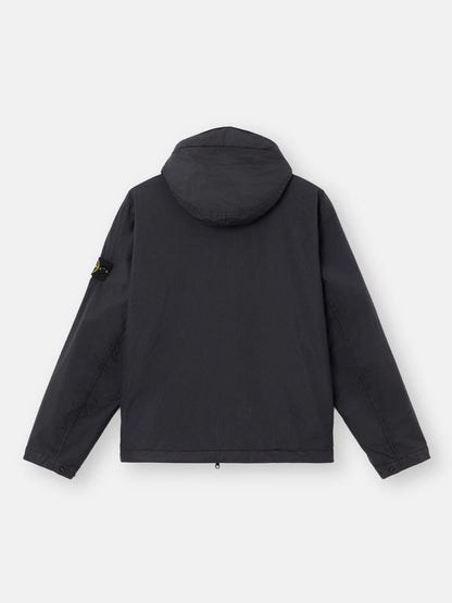 Stone Island Crinkle Reps NY Hooded Jacket in Black