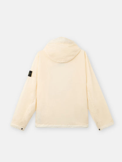 Stone Island Crinkle Reps NY Hooded Jacket in Ivory