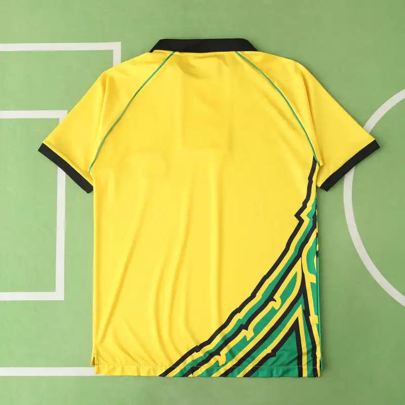 JCF Concept Yellow and Green Jersey Inspired by Jamaica Culture