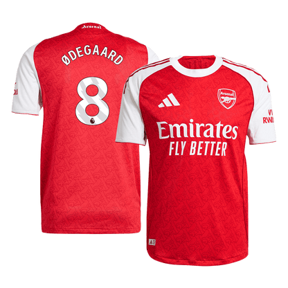 ØDEGAARD #8 Mens Arsenal Home Jersey 2025/26 - Player Version (Slim Fit)
