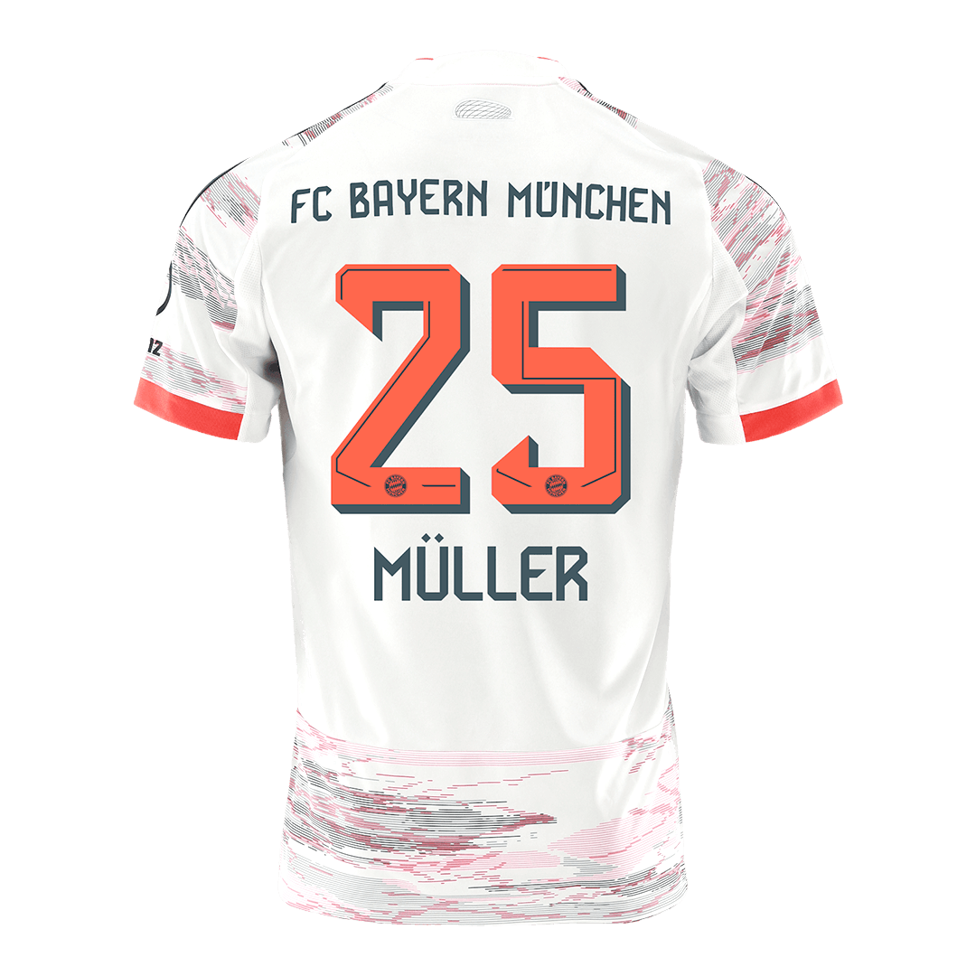 MÜLLER #25 Mens Bayern Munich Away Jersey 2025/26