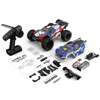 MJX Hyper Go 14212 1/14 4WD Brushless RC Monster Truck – 56KM/H High-Speed RTR with Dual Body Shells