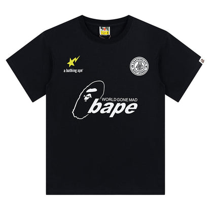 D053 World Gone Mad Graphic T-Shirt - Black