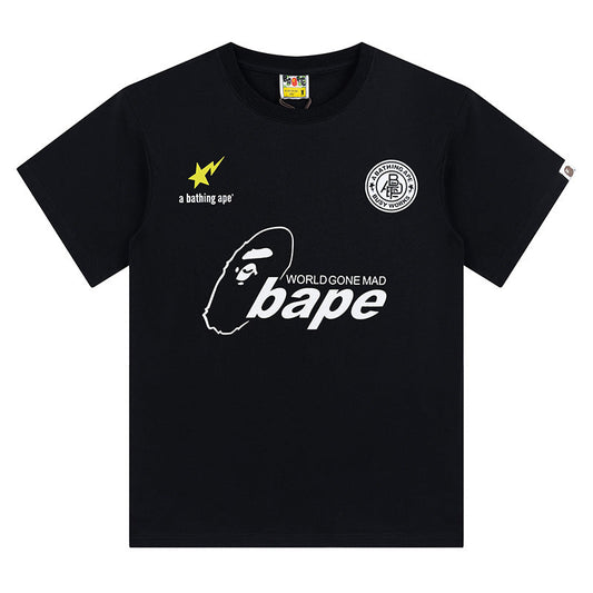 D053 World Gone Mad Graphic T-Shirt - Black