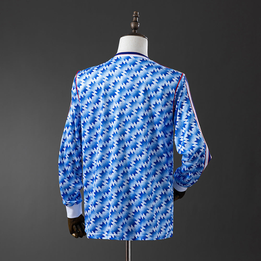 Manchester United Jersey 1990-92 Away Retro Kit Long Sleeve