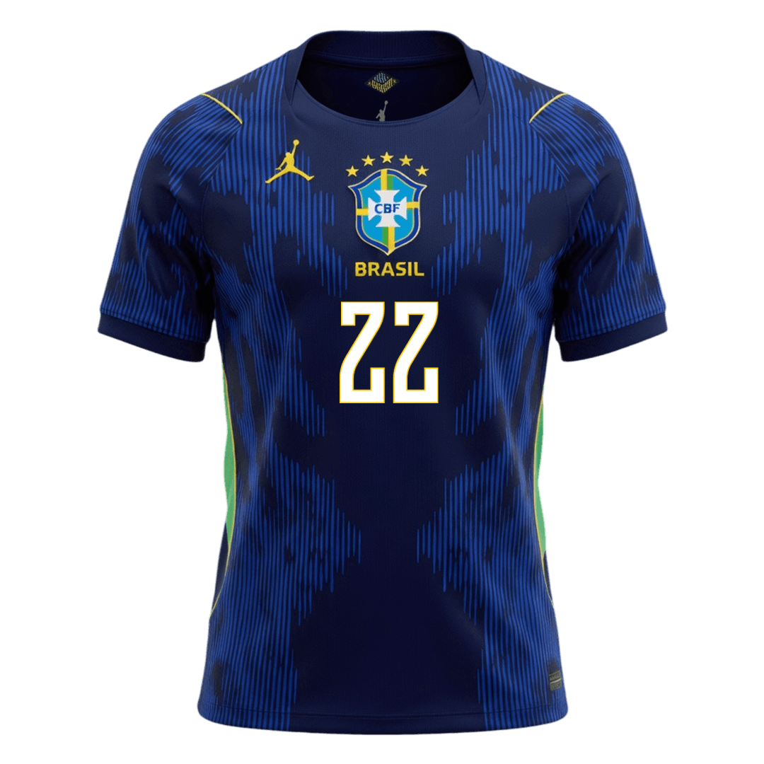 JOÃO PEDRO #22 Mens Brazil World Cup Away Jersey 2026