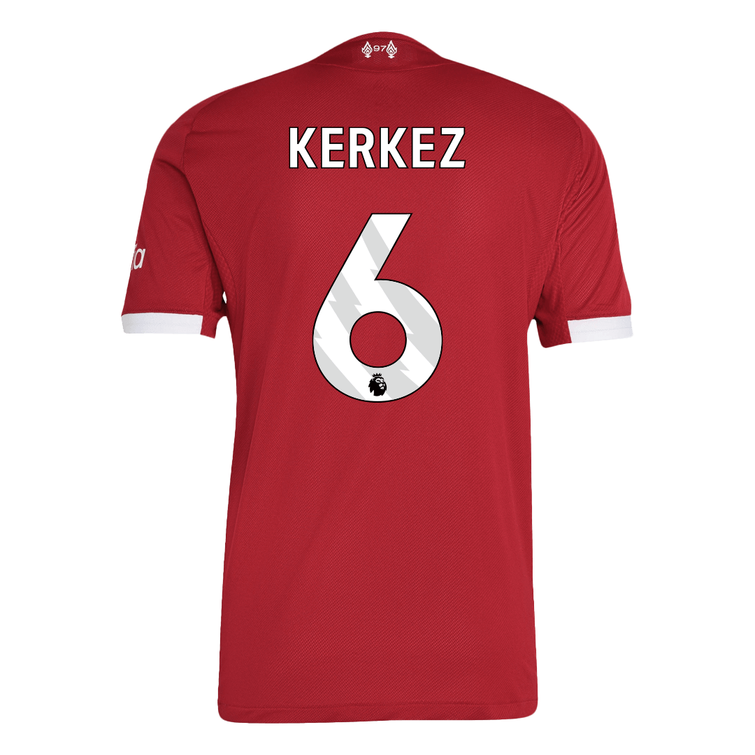 KERKEZ #6 Mens Liverpool Home Jersey 2025/26 - Player Version (Slim Fit)