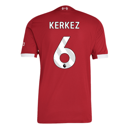 KERKEZ #6 Mens Liverpool Home Jersey 2025/26 - Player Version (Slim Fit)