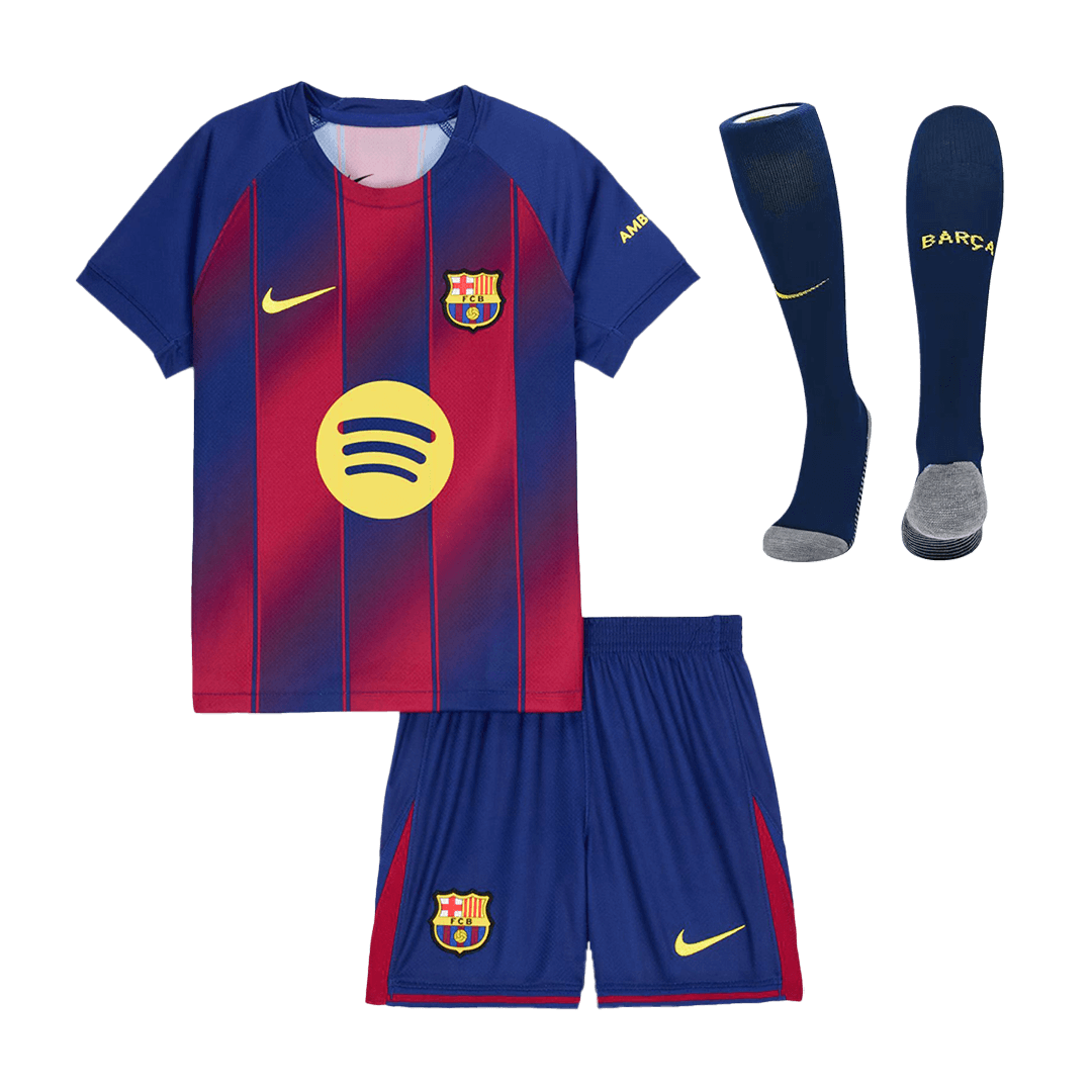 Kids Barcelona Home Full Kit 2025/26