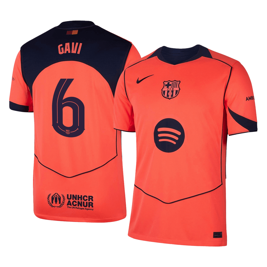 GAVI #6 Mens Barcelona Third Jersey 2025/26 - UCL