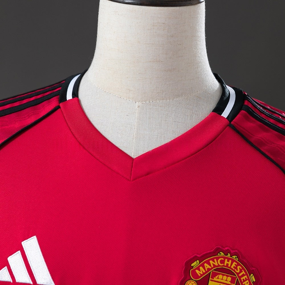 Manchester United Jersey 25/26 Home Football Kit Long Sleeves