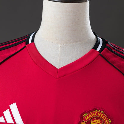 Manchester United Jersey 25/26 Home Football Kit Long Sleeves