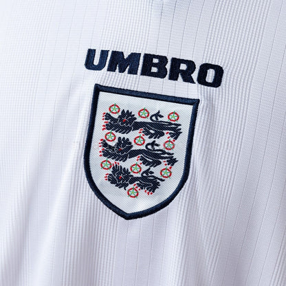England Jersey 1996 Home Retro Kit Long Sleeves