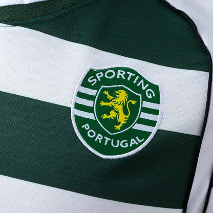 Sporting CP Jersey 2001/03 Home Retro Football Kit Long Sleeves