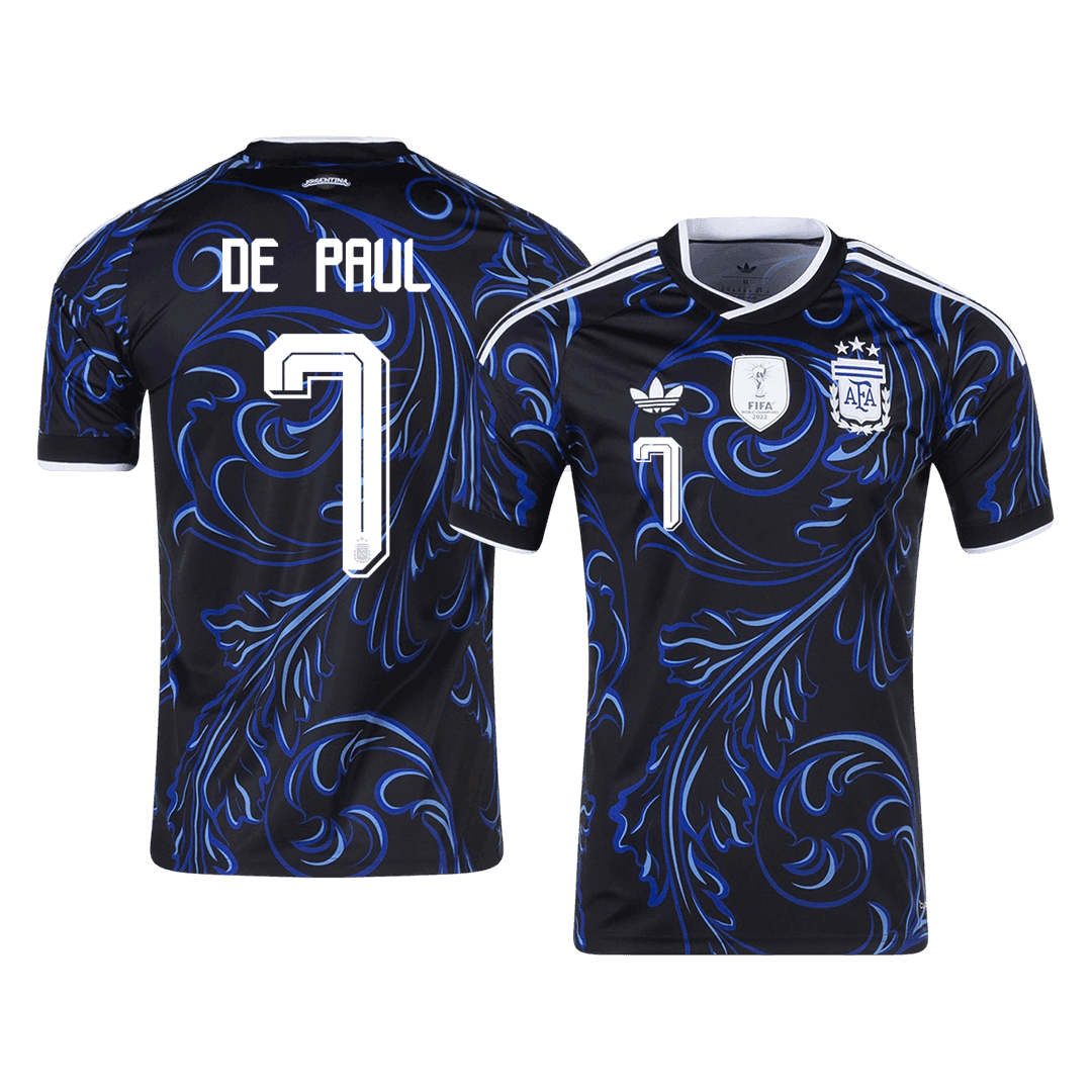 DE PAUL #7 Mens Argentina World Cup Away Jersey 2026
