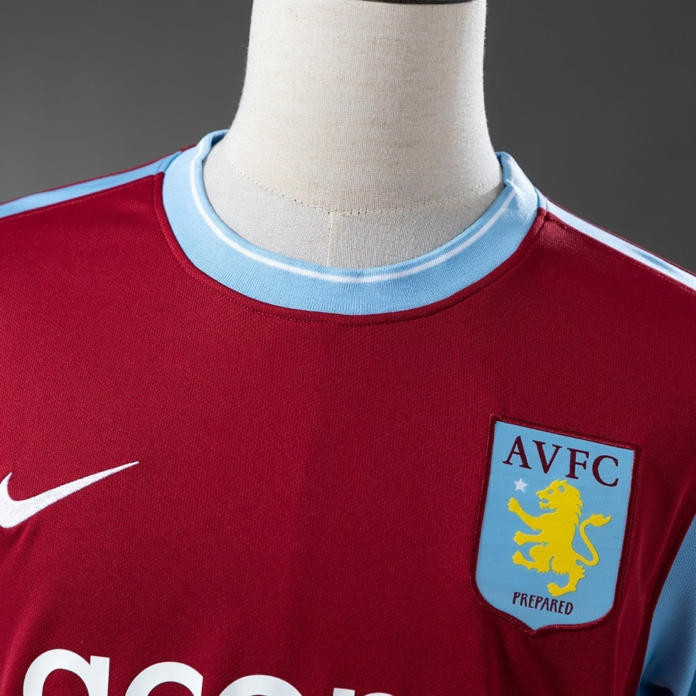 Retro Aston Villa Home Jersey 2009-10 Football Kit Soccer Jersey