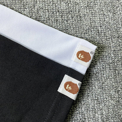 BAPE Short-Sleeved T-shirt Camouflage Monkey Cartoon Printed Cotton