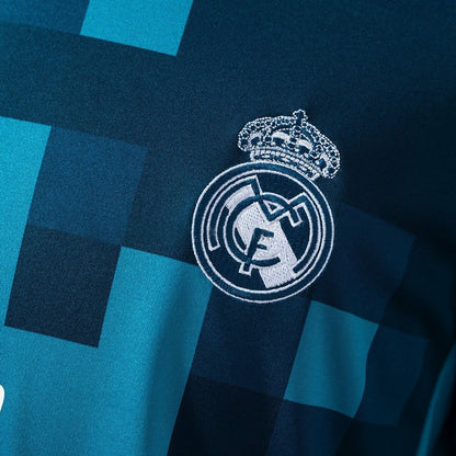 Real Madrid Jersey 2017/18 Third Retro Football Kit Long Sleeves