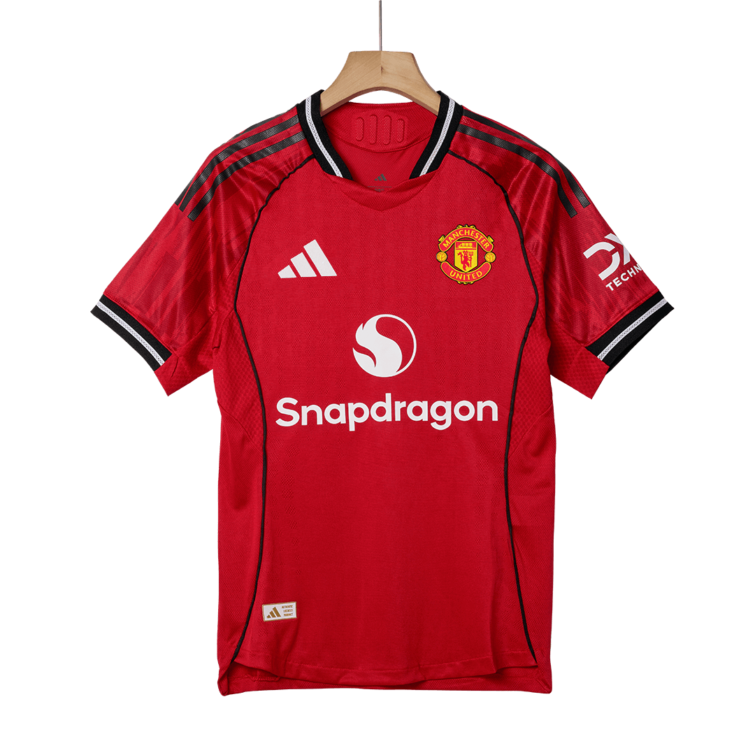ŠEŠKO #30 Mens Manchester United Home Jersey 2025/26 - Player Version (Slim Fit)