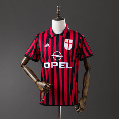 AC Milan Jersey 1999-00 Home Retro Football Kit