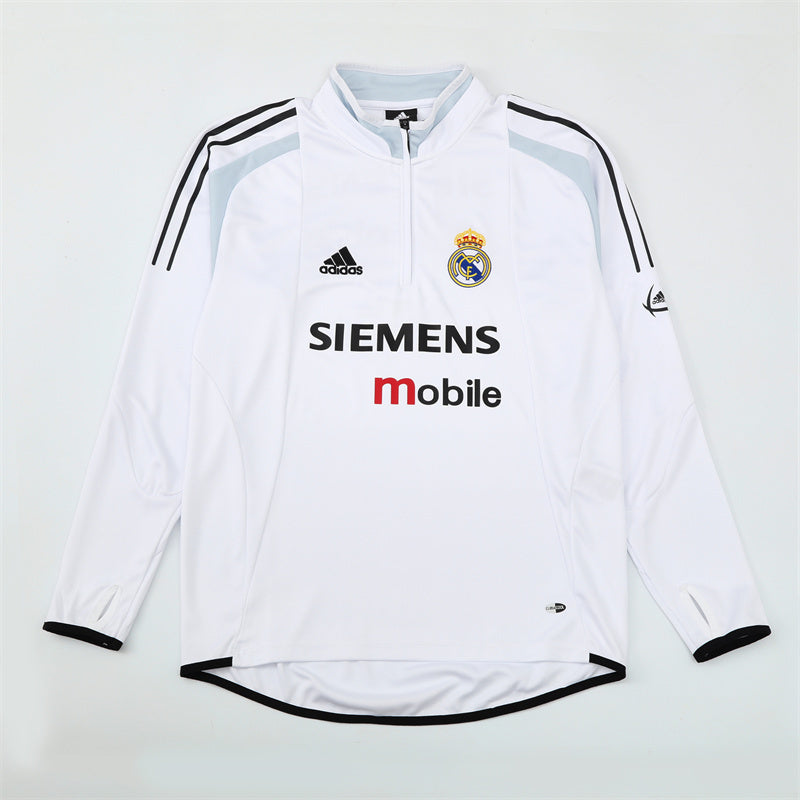 Retro Real Madrid Training Tracksuits 2004-05 Football Kit Soccer Jersey