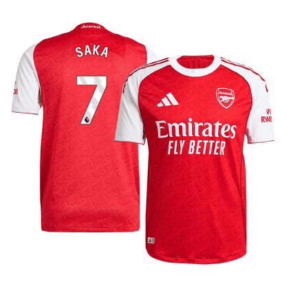 SAKA #7 Mens Arsenal Home Jersey 2025/26 - Player Version (Slim Fit)