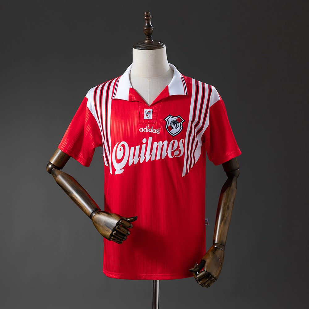 River Plate Jersey 1995-96 Away Retro Football Kit
