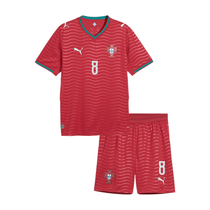 B. FERNANDES #8 Kids Portugal World Cup Home Kit 2026 [PREMIUM]