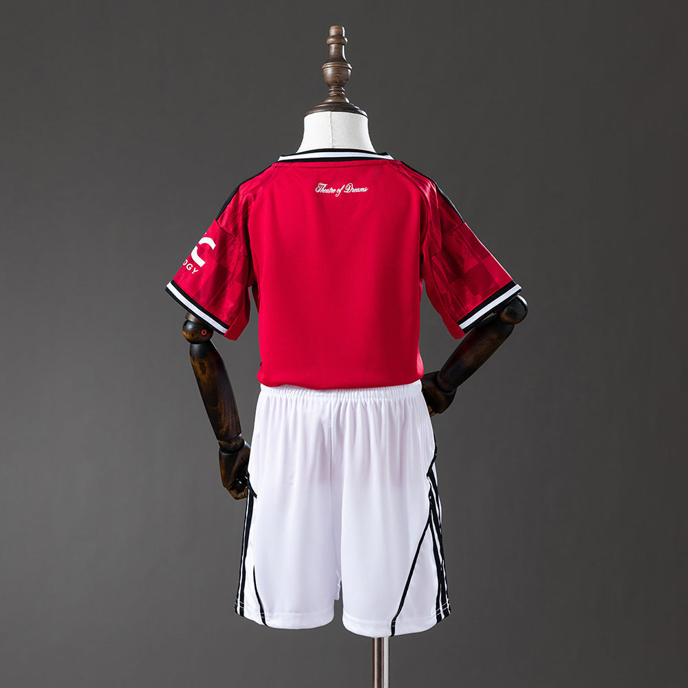 Kids Manchester United Jersey 25/26 Home Football Kit