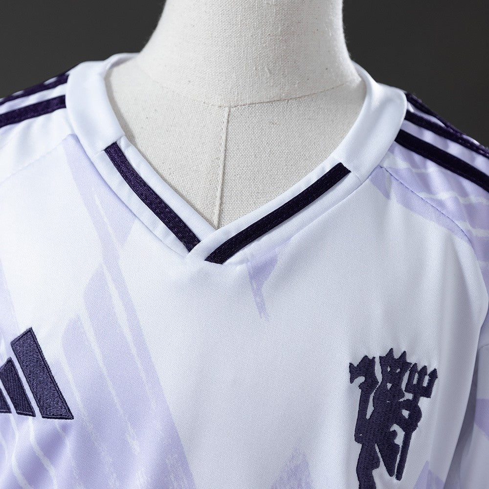 Kids Manchester United Jersey 25/26 Away Football Kit
