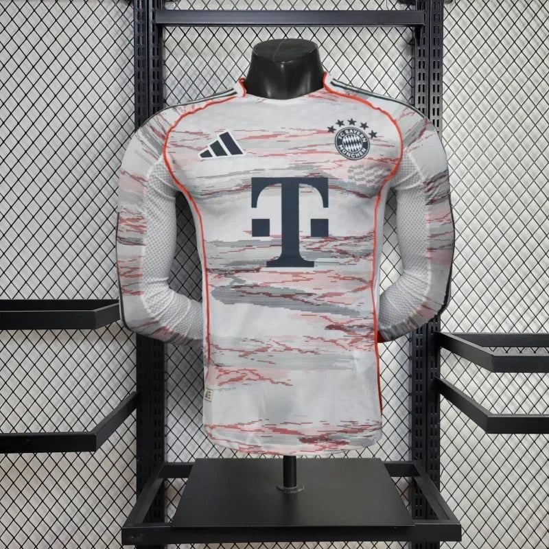 Player Version Bayern Munich Jersey 25/26 Away Long Sleeves Football Kit Soccer Jersey