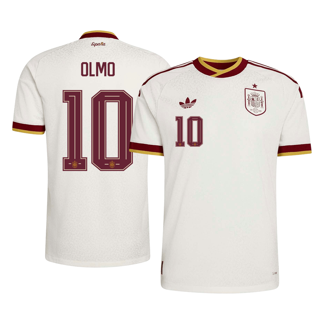 OLMO #10 Mens Spain World Cup Away Jersey 2026 - Player Version (Slim Fit)