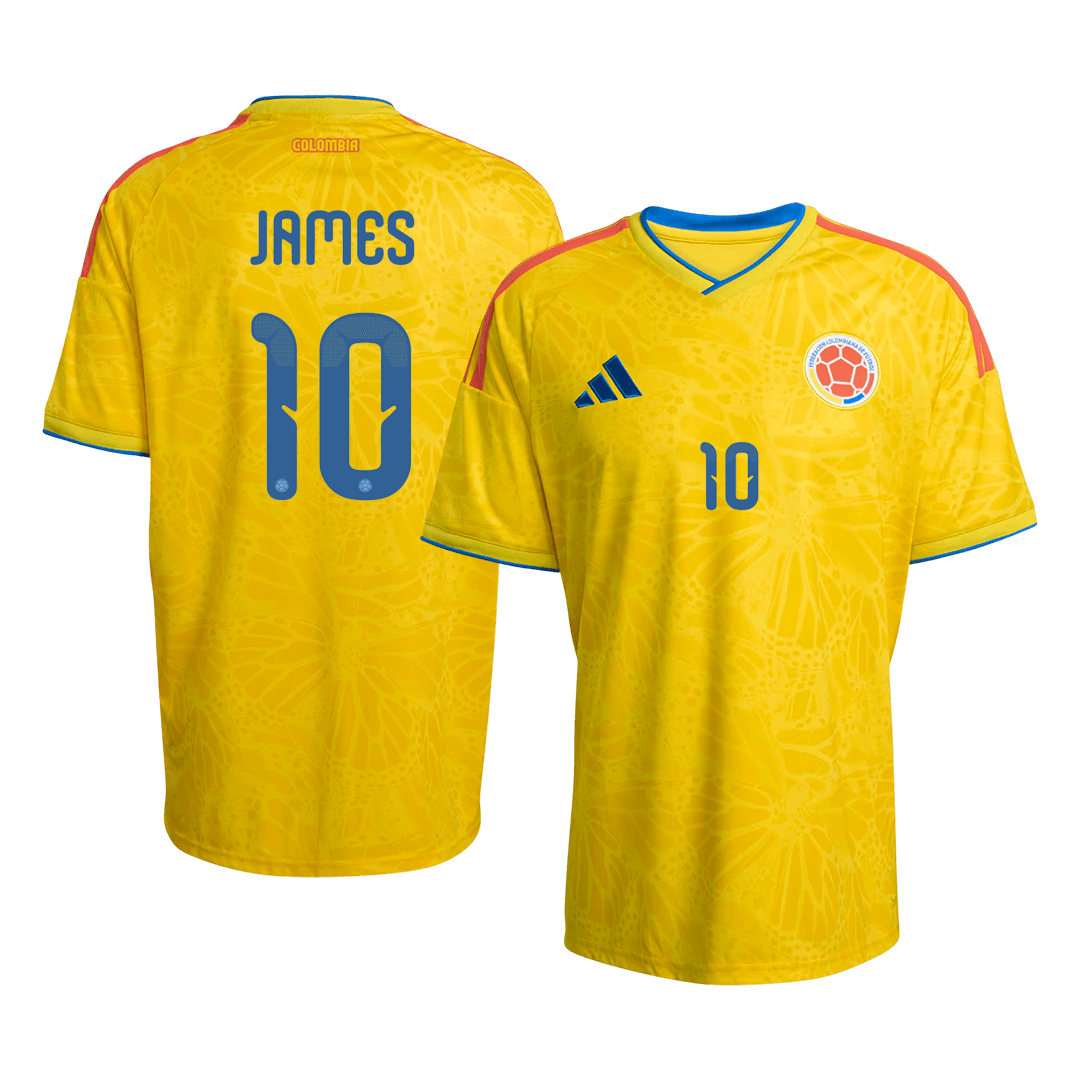 JAMES #10 Mens Colombia World Cup Home Jersey 2026