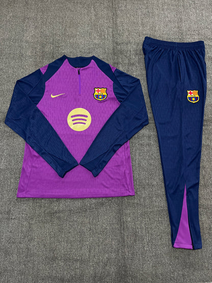 Kids Barcelona Training Tracksuits 25/26 Football Kit Soccer Jersey