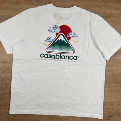 Casablanca Montagne Ondulee T-Shirt in White