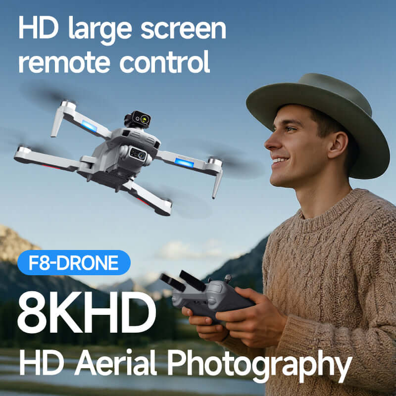 4DRC F8 MAX GPS Drone 4K Camera 5G WiFi Brushless Obstacle Avoidance Screen Remote Quadcopter RTF