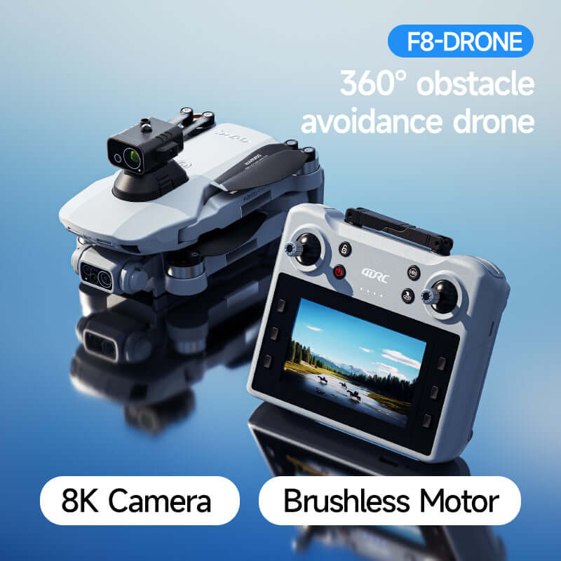 4DRC F8 MAX GPS Drone 4K Camera 5G WiFi Brushless Obstacle Avoidance Screen Remote Quadcopter RTF